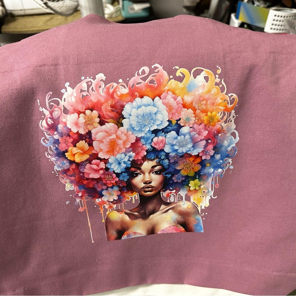 Colorful Floral Afro Art Shirt